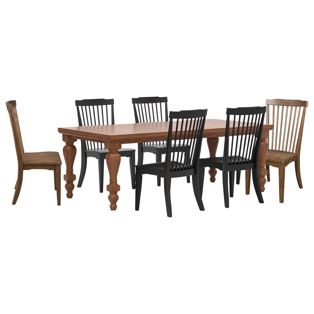 Ashley Greddinton 7-Piece Extension Dining Set in Medium Brown and Black, , large