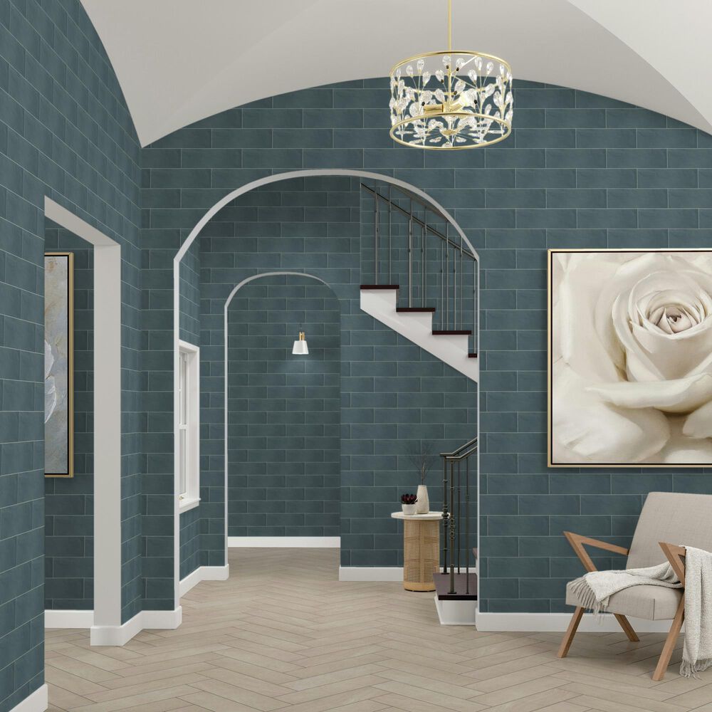 Dal-Tile Mythology Aura Undulated 4&quot; x 12&quot; Ceramic Tile, , large