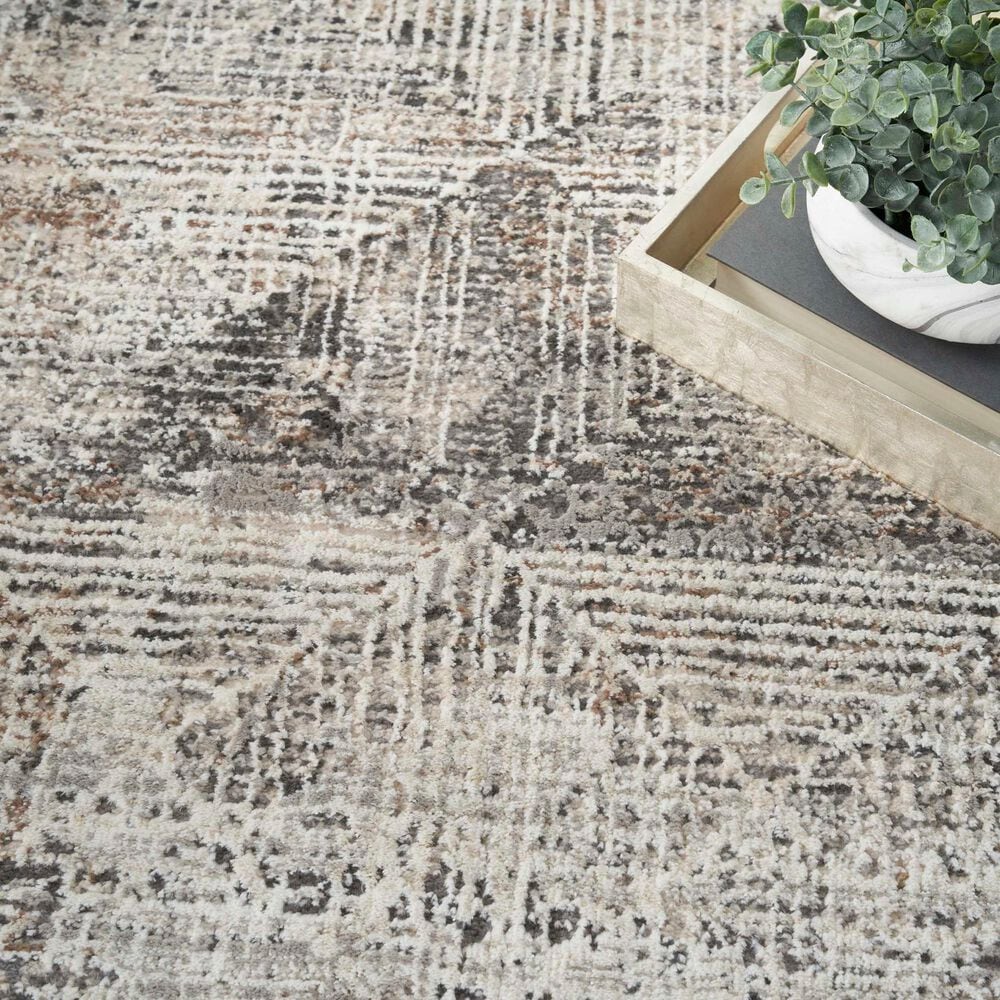 Nourison Sustainable Trends 5&#39;3&quot; x 7&#39;3&quot; Ivory and Multicolor Area Rug, , large