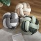 Sunday Citizen 12" Round Knot Throw Pillow in Granite and Cloud Gray, , large