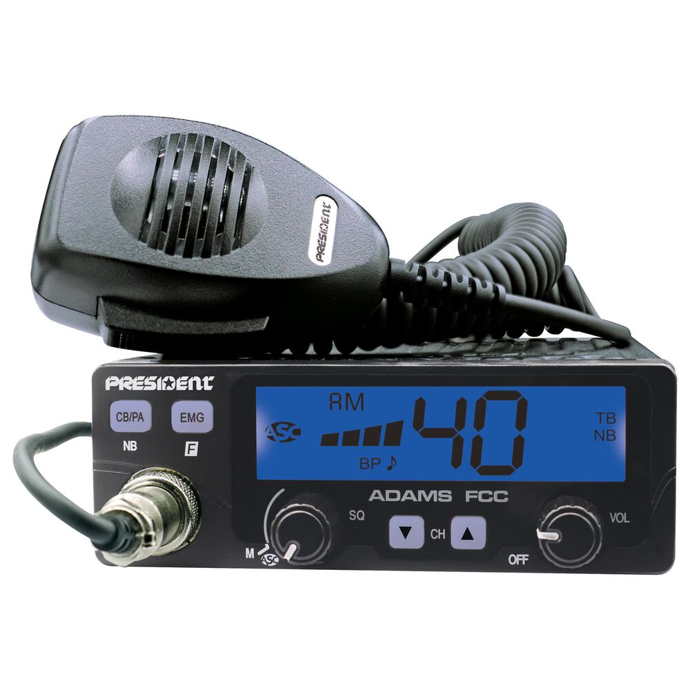 President Electronics Adams Fcc Cb Radio 7 Colors, , large