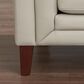Hydeline Arvo Stationary Leather Loveseat in Vanilla, , large