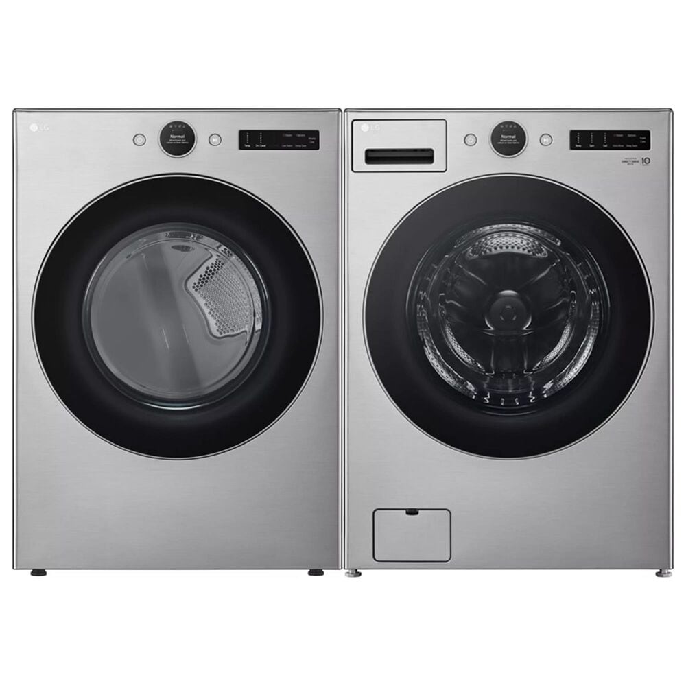 LG 4.5 Cu. Ft. Front Load Washer and 7.4 Cu. Ft. Electric Dryer Laundry Pair in Graphite Steel, , large