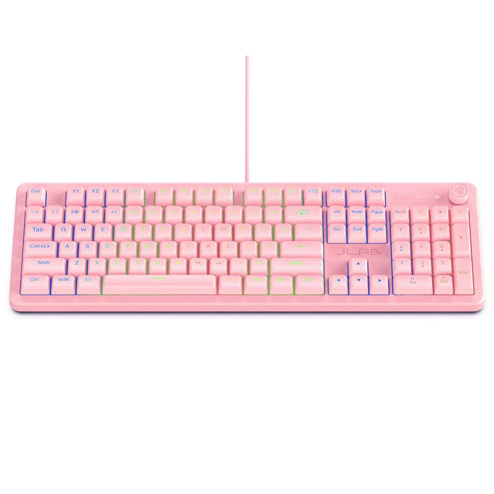 JLab Nightfall Wired Keyboard in Pink, , large