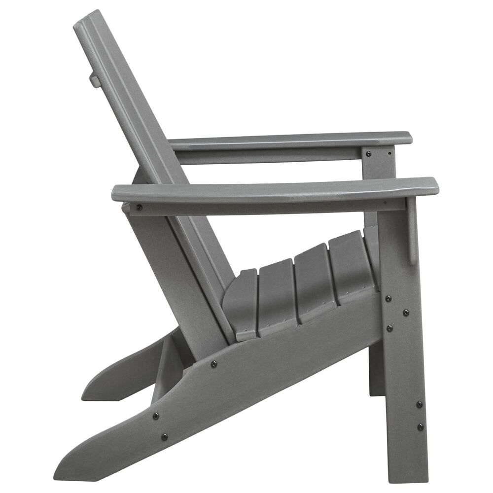 Ashley Cove Beach Outdoor Adirondack Chair in Gray, , large