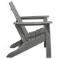 Ashley Cove Beach Outdoor Adirondack Chair in Gray, , large