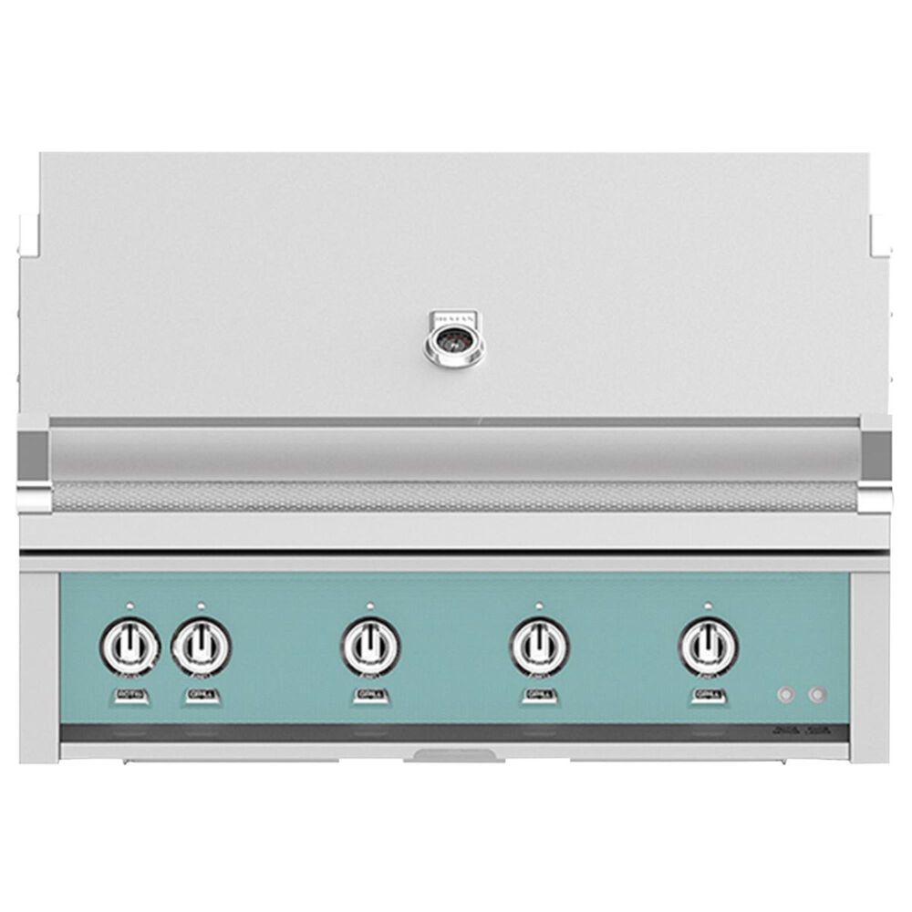 Hestan 42" Built-In Liquid Propane Grill in Bora Bora Turquoise, , large