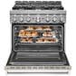 KitchenAid 36" Professional Dual Fuel Range in Matte Milk Shake, , large