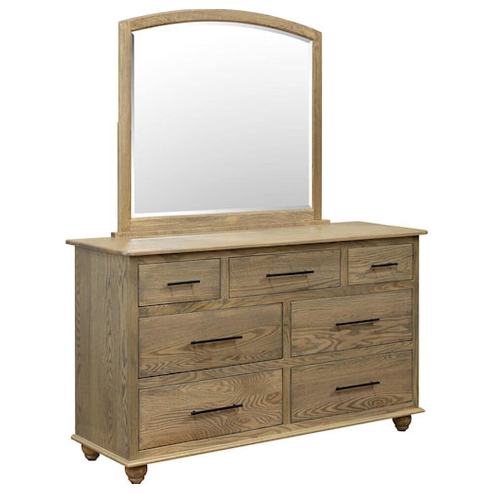 Fleming Furniture Co. Denver Dresser Mirror in Aspen Oak, , large