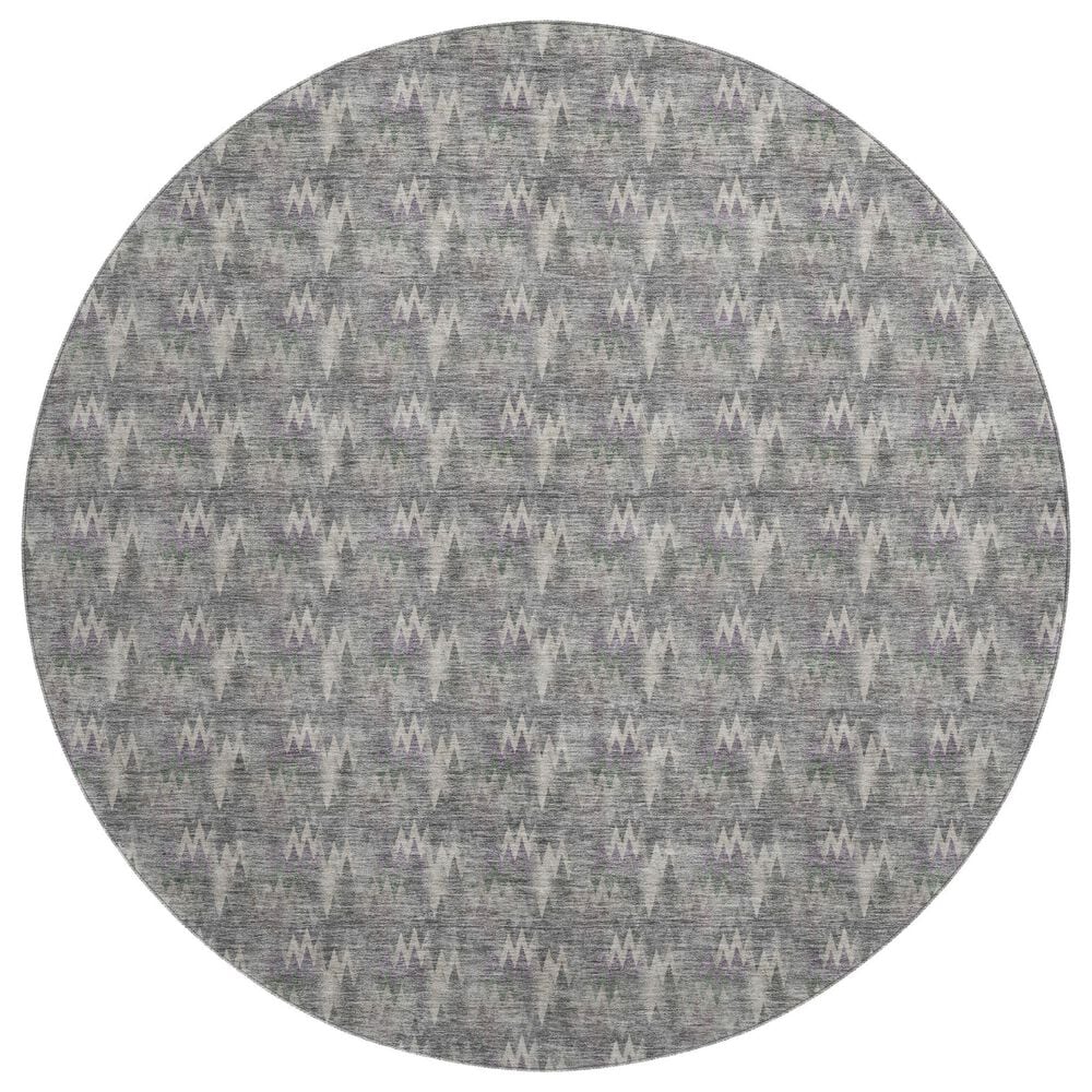 Dalyn Rug Company Soft Essentials Pewter 8" Round Area Rug, , large
