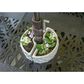 Alfresco Home Trellis Round Umbrella Patio Planter in Crema (Set of 2), , large