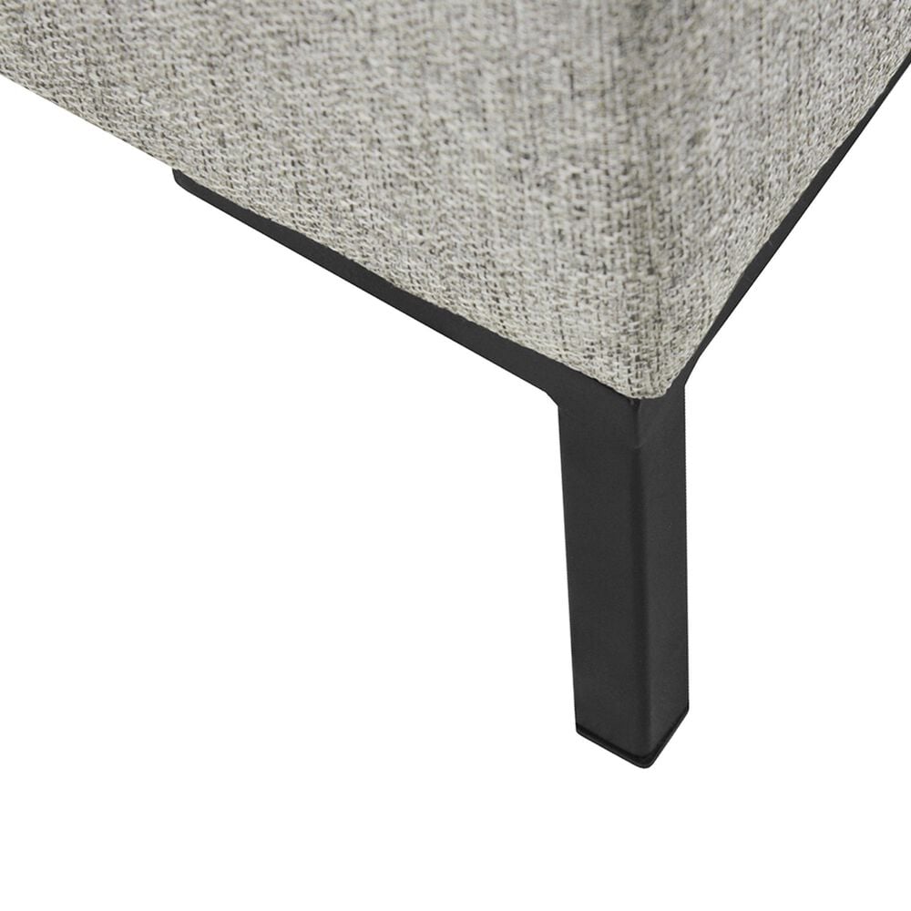 Kinfine Medium Metal Storage Bench in Gray, , large