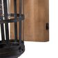 Maple and Jade 6" x 15" Wall Sconce in Brown and Black, , large