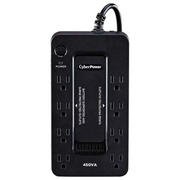 Cyber Power 450VA Battery Backup in Black, , large