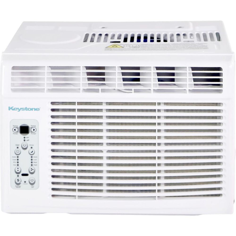 Keystone 12000 BTU Window-Mounted Air Conditioner with Follow Me LCD Remote Control in White, , large