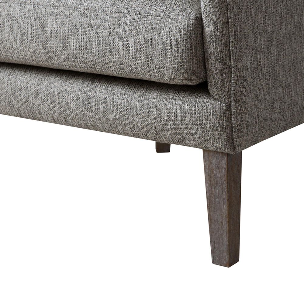 Hampton Park Arianna Swoop Wing Chair in Grey, , large