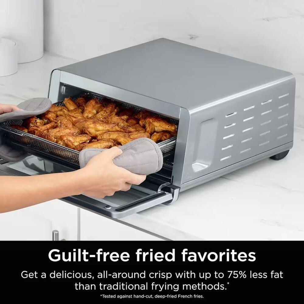 Ninja Flip Toaster Oven and Air Fryer in Stainless Steel and Black, , large
