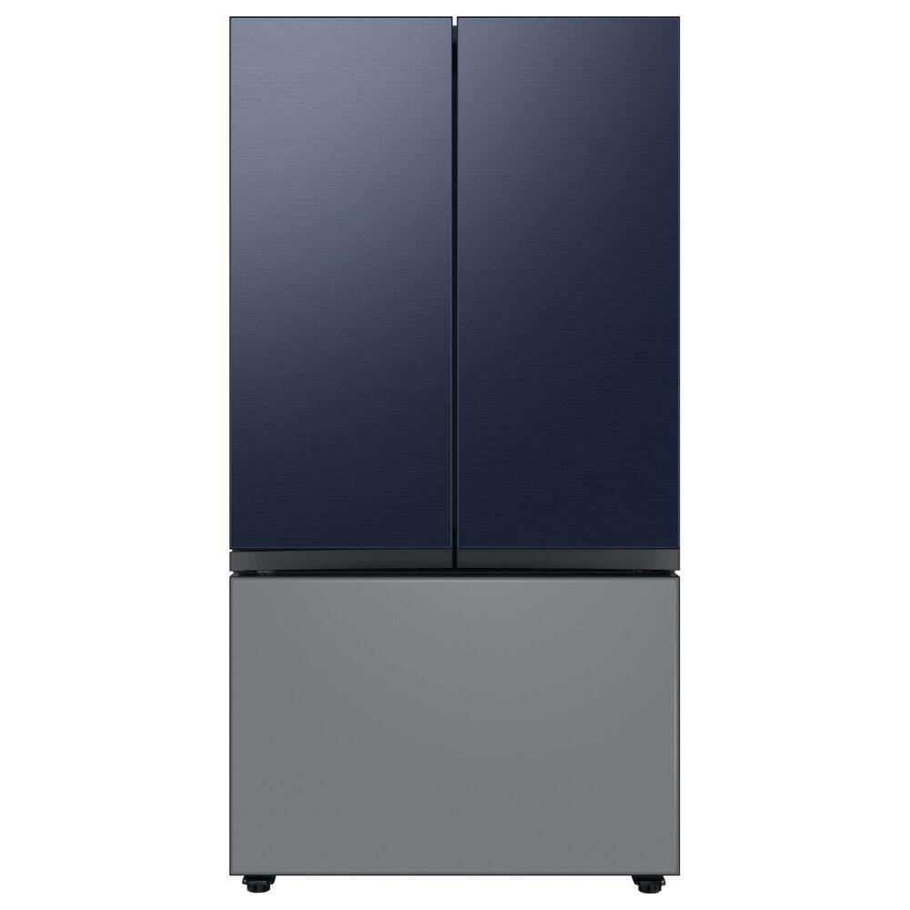 Samsung Bespoke 3-Door French Door Refrigerator Bottom Panel in Matte Grey Glass, , large