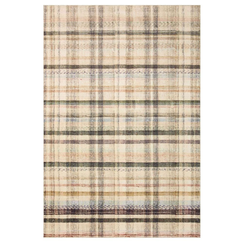 Chris Loves Julia x Loloi Humphrey 7"3" x 9"3" Ivory and Multicolor Area Rug, , large