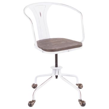 Lumisource Oregon Task Chair in Espresso/Vintage White, , large