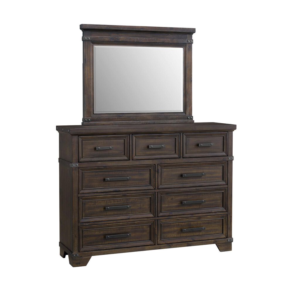 Mayberry Hill Colorado City 5-Piece Queen Bedroom Set in Charcoal, , large