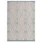 Central Oriental Boothbay Kylian Vanilla and Tidepool 5"3" x 7"3" Area Rug, , large