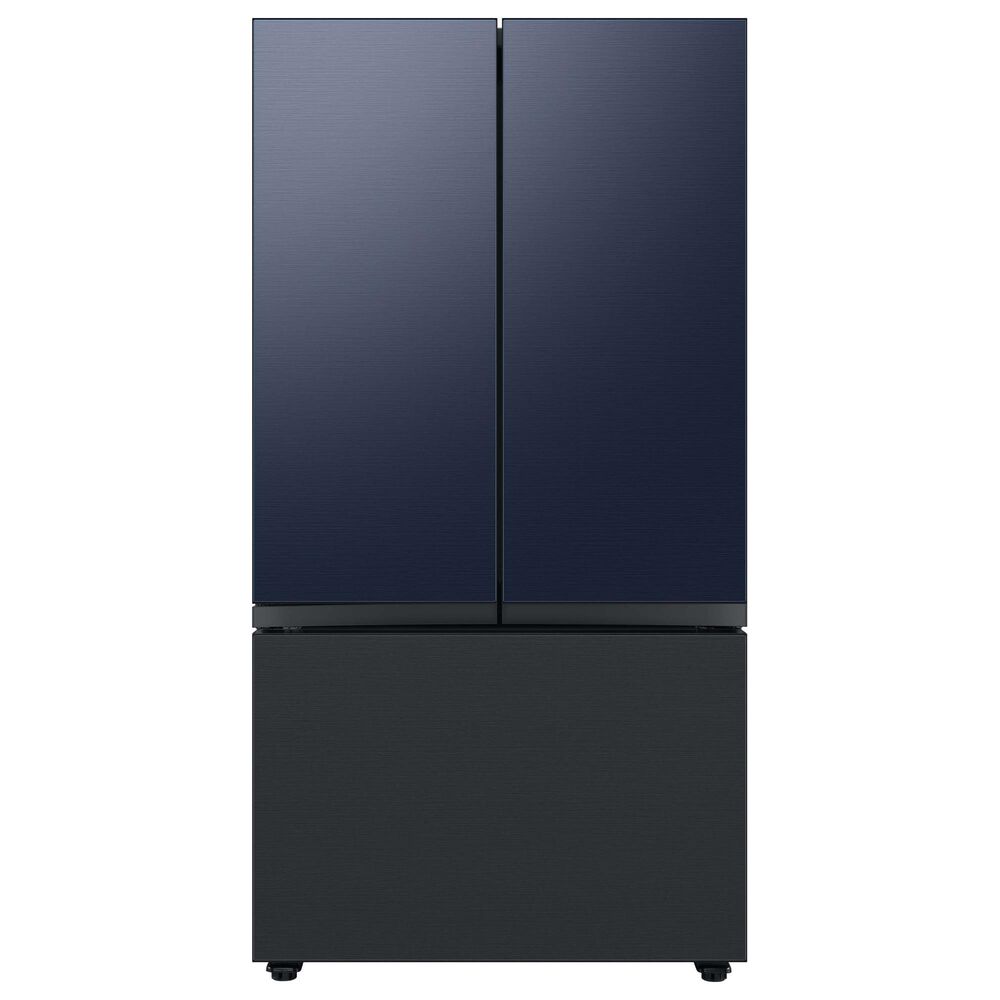 Samsung Bespoke Bespoke 3-Door French Door Refrigerator Bottom Panel in Matte Black Steel, , large