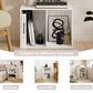 HOMLUX 2-Tier Cube Compact Storage Shelf Organizer Bookcase in White, , large