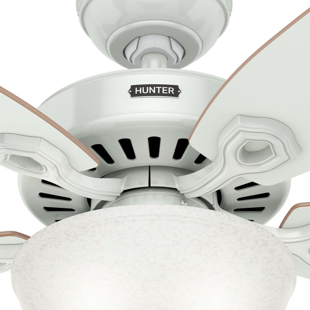 Hunter Builder Deluxe 52&quot; Ceiling Fan with Lights in White, , large