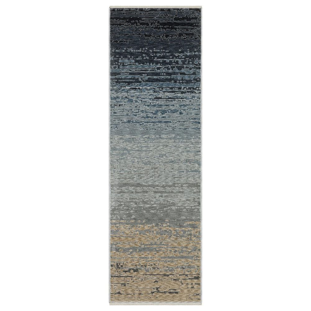 Oriental Weavers Echo Blue and Beige 2"3" x 7"6" Runner, , large