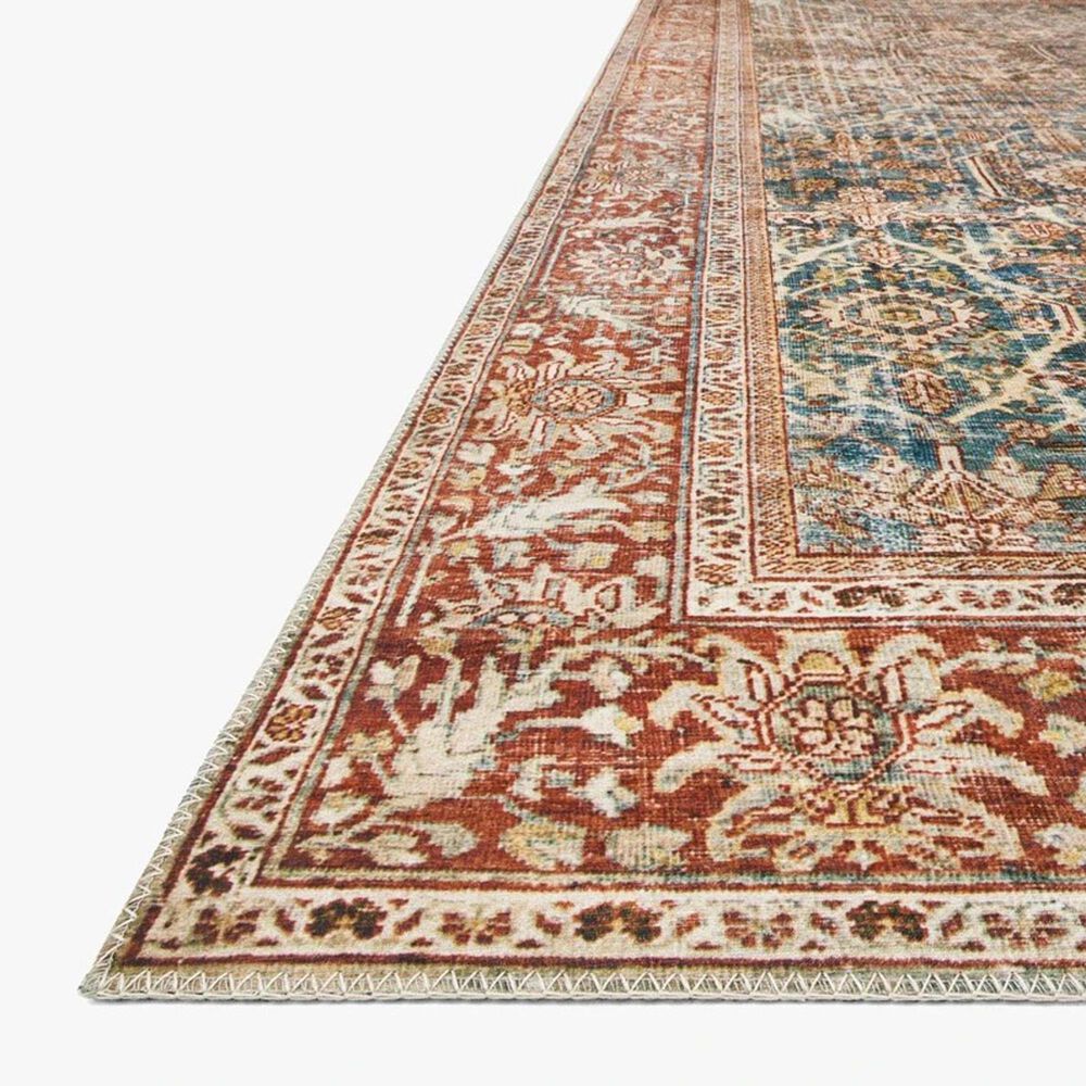 Loloi II Layla LAY-04 9&#39; x 12&#39; Ocean and Rust Area Rug, , large