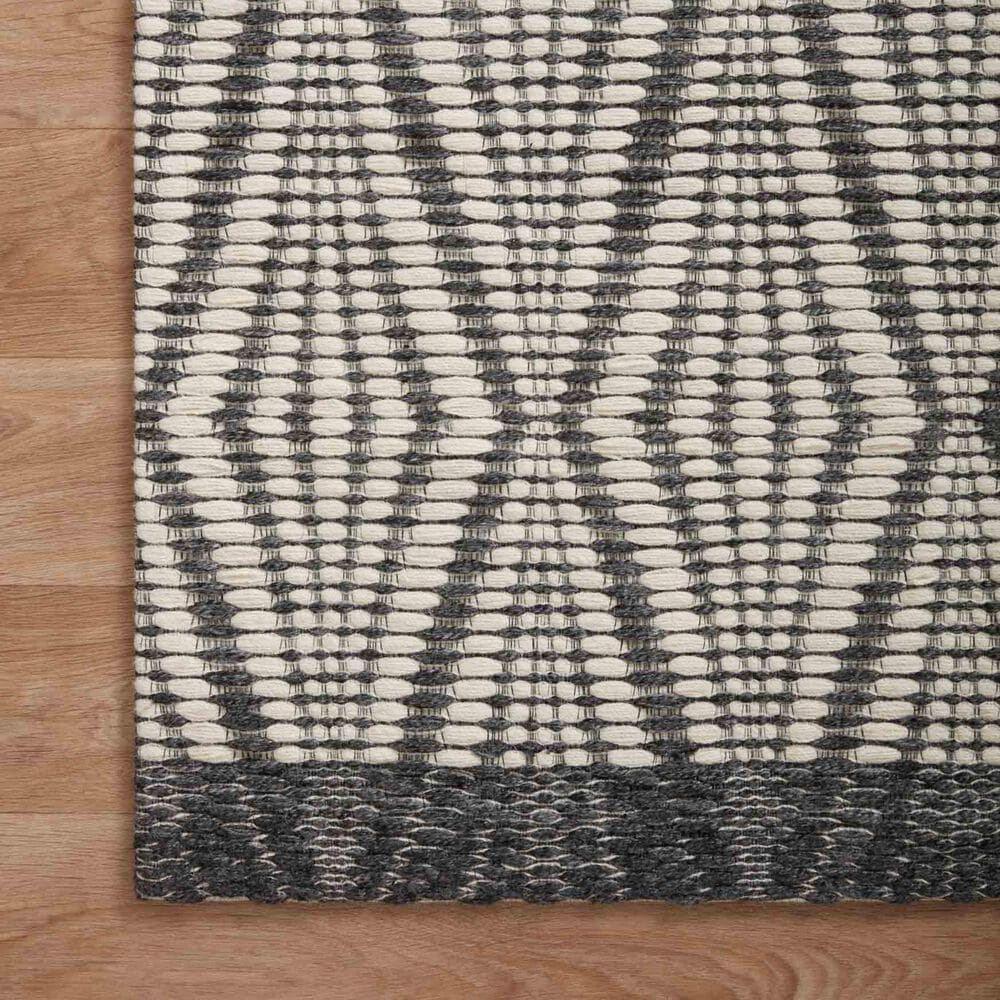 Loloi Kenzie 5&#39; x 7&#39;6&quot; Ivory and Charcoal Area Rug, , large