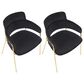 Lumisource Napoli Chair in Black and Gold (Set of 2), , large