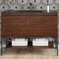 James Martin Vanities Mantova 47.3" Single Vanity in Mid-Century Walnut with 3 cm Charcoal Black Composite Stone Top and Rectangular Sink, , large