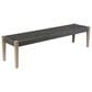 Armen Living Rhett Patio Bench in Charcoal, , large