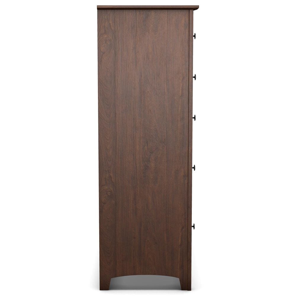 Archbold Furniture Shaker 6-Drawer Chest in Brown Mahogany, , large