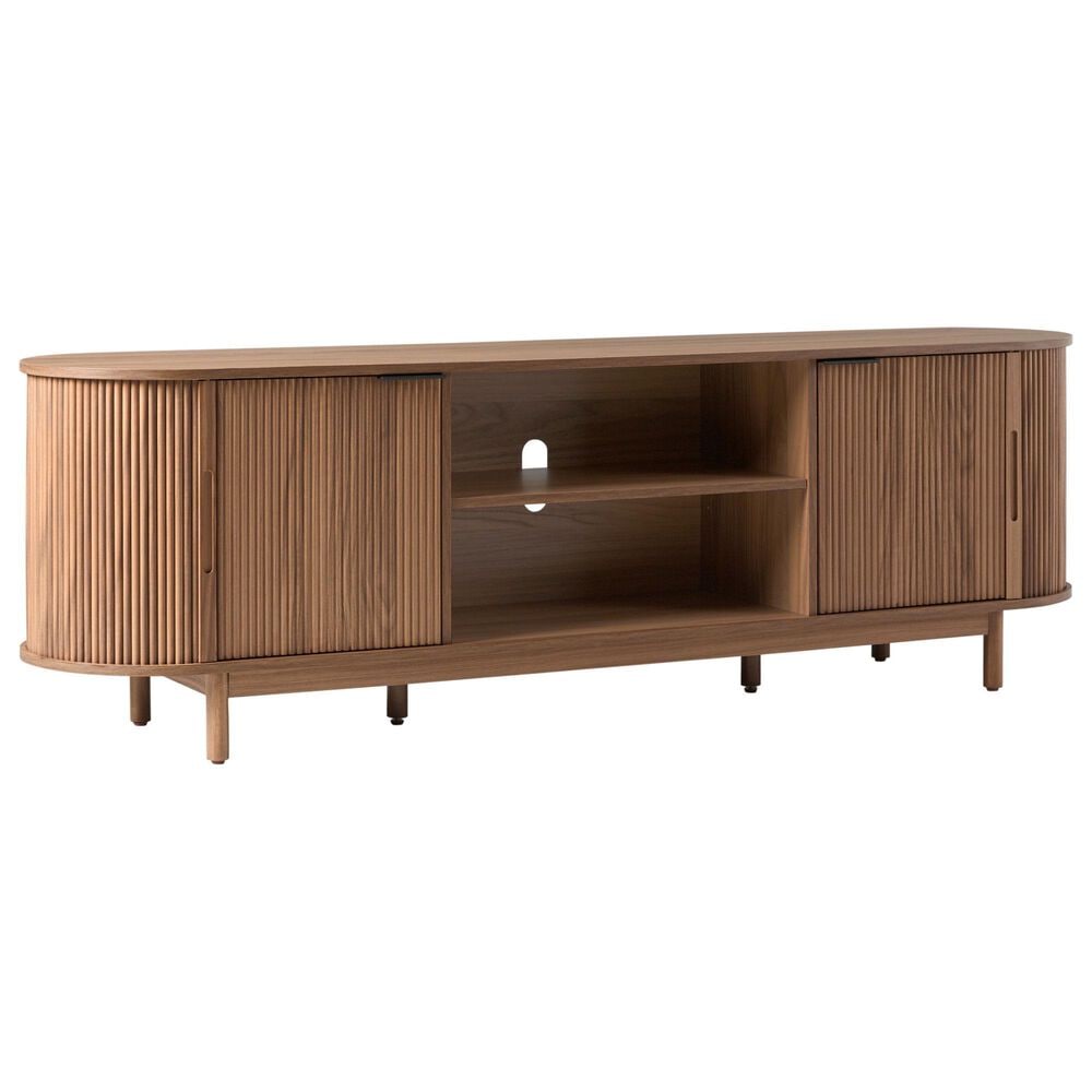 Walker Edison Chloe 70" TV Stand in Mocha, , large