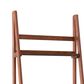Linon Home Decor Charlotte 5-Shelf Ladder Bookcase in Warm Walnut, , large