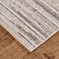 Feizy Micah 8" x 10" Black and Dark Gray Area Rug, , large