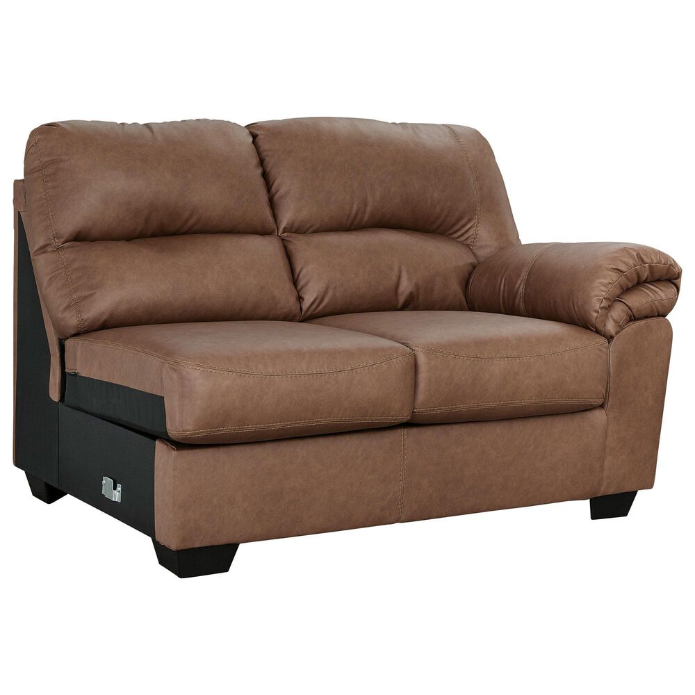 Ashley WillowBend 3-Piece Sectional with LAF Sofa in Caramel, , large