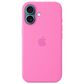Apple Silicone Case with MagSafe for iPhone 16 in Peony, , large