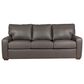 American Leather Camryn 83" 3-Seat Leather Sofa in Bison Charcoal, , large