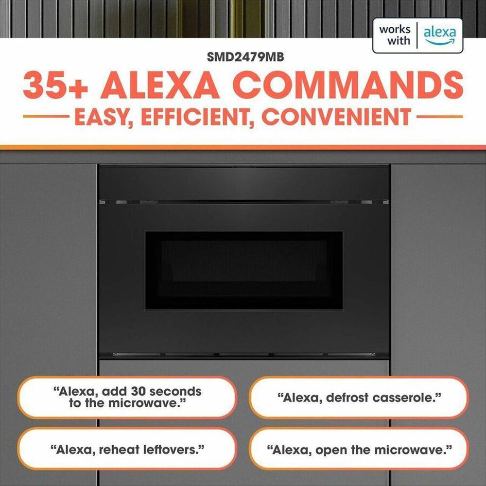 Sharp 1.2 Cu. Ft. Built-In Smart Microwave Drawer Oven with Easy Wave Open in Black, , large