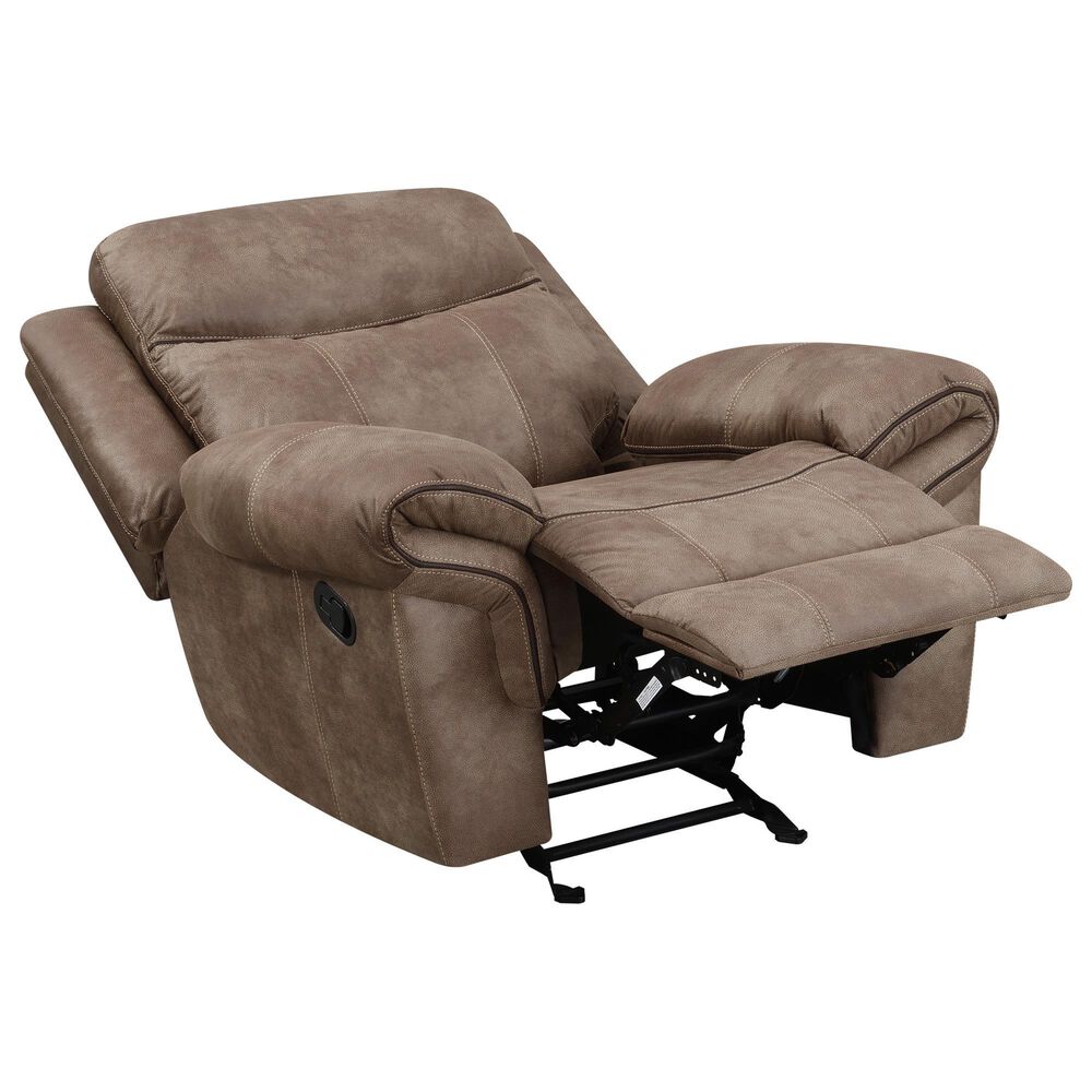 Steve Silver Nashville Manual Glider Recliner in Cocoa, , large