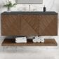 James Martin Vanities Marcello 48" Single Bathroom Vanity in Chestnut with 3 cm Charcoal Soapstone Quartz Top and Rectangular Sink, , large