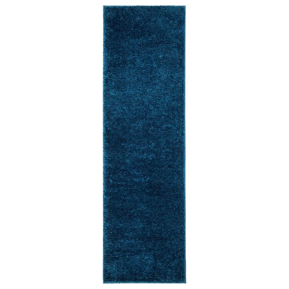 Safavieh August Shag AUG900N 2"3" x 12" Navy Runner, , large