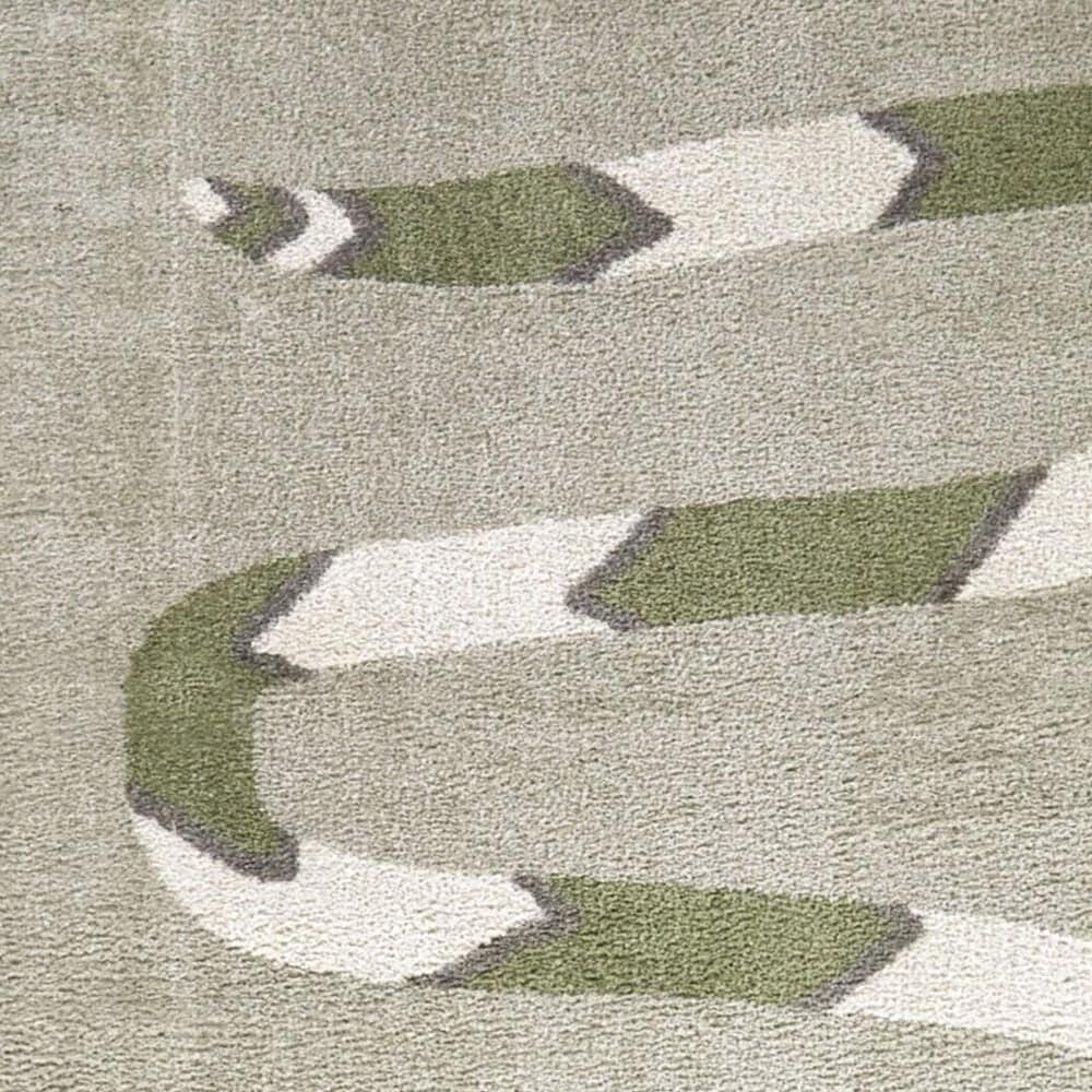Balta Rugs Serpieri Snake 4&#39;4&quot; x 6&#39; Grey Kids Area Rug, , large