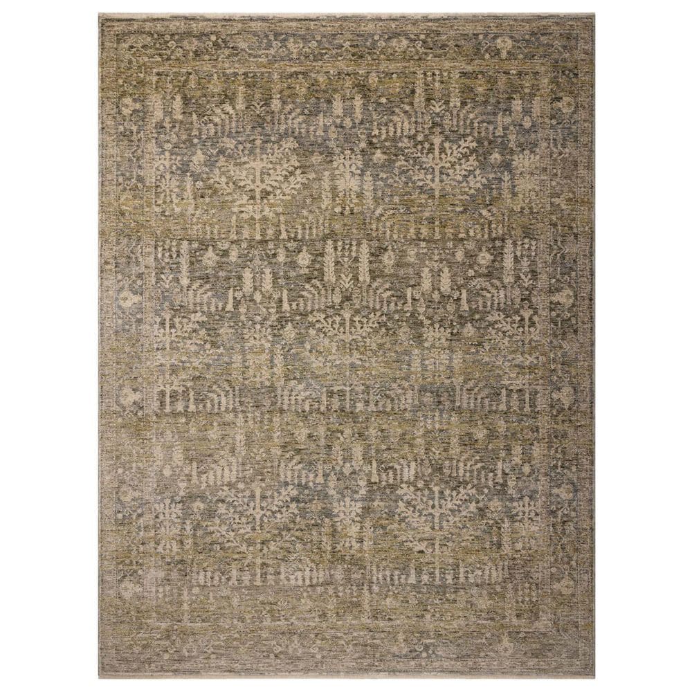 Magnolia Home Junie 6"7" x 9"10" Moss and Natural Area Rug, , large