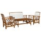 Linon Home Decor Jubil 4-Piece Outdoor Conversation Set in Brown, , large