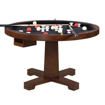 Pacific Landing Marietta 3-in-1 Round Game Table in Tobacco, , large